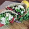 Pita Falafel Sandwich with Tahini Sauce