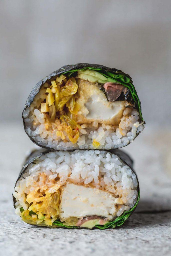 calories in a sushi burrito