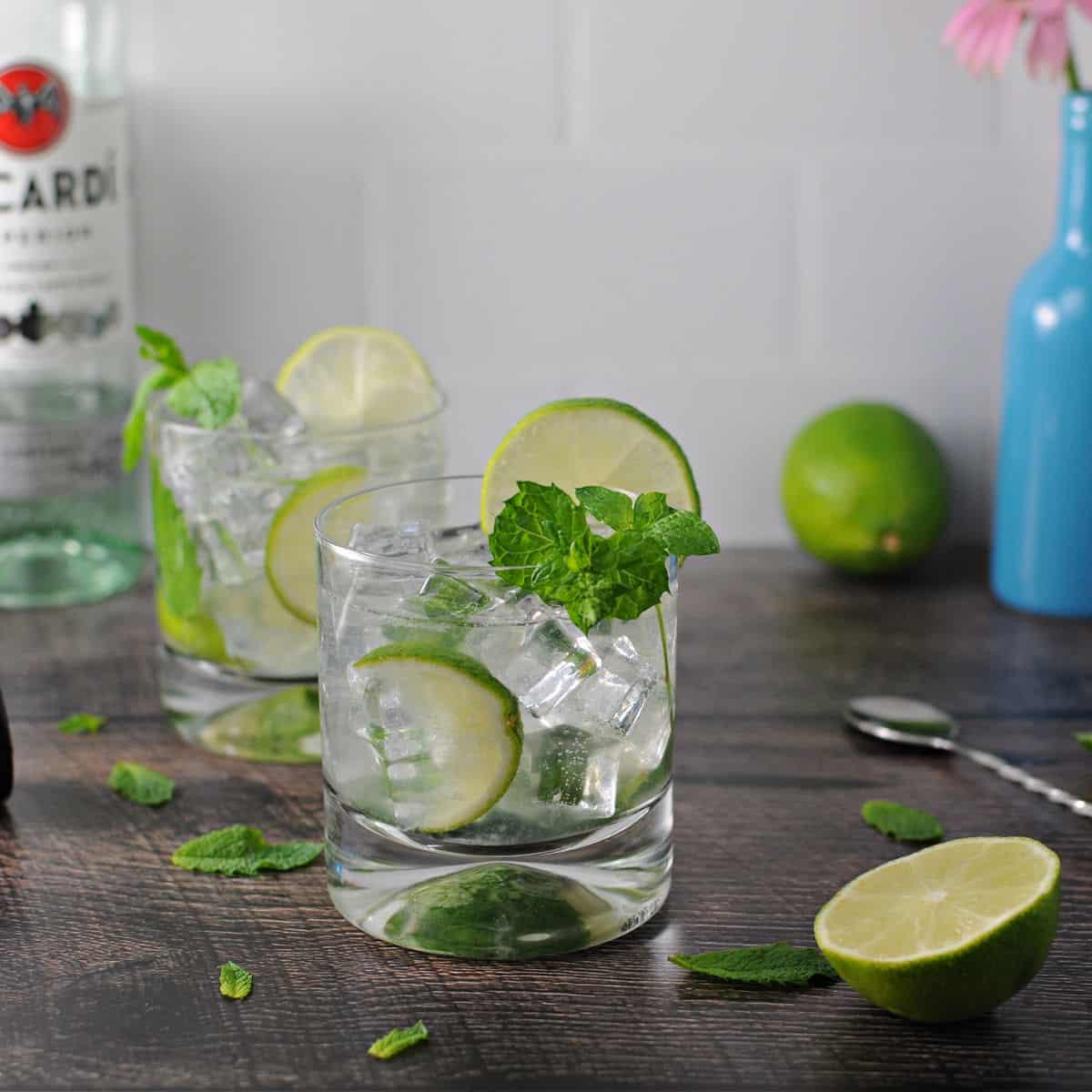 calories in bacardi mojito can