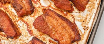 Oven Baked Pork Belly Slices