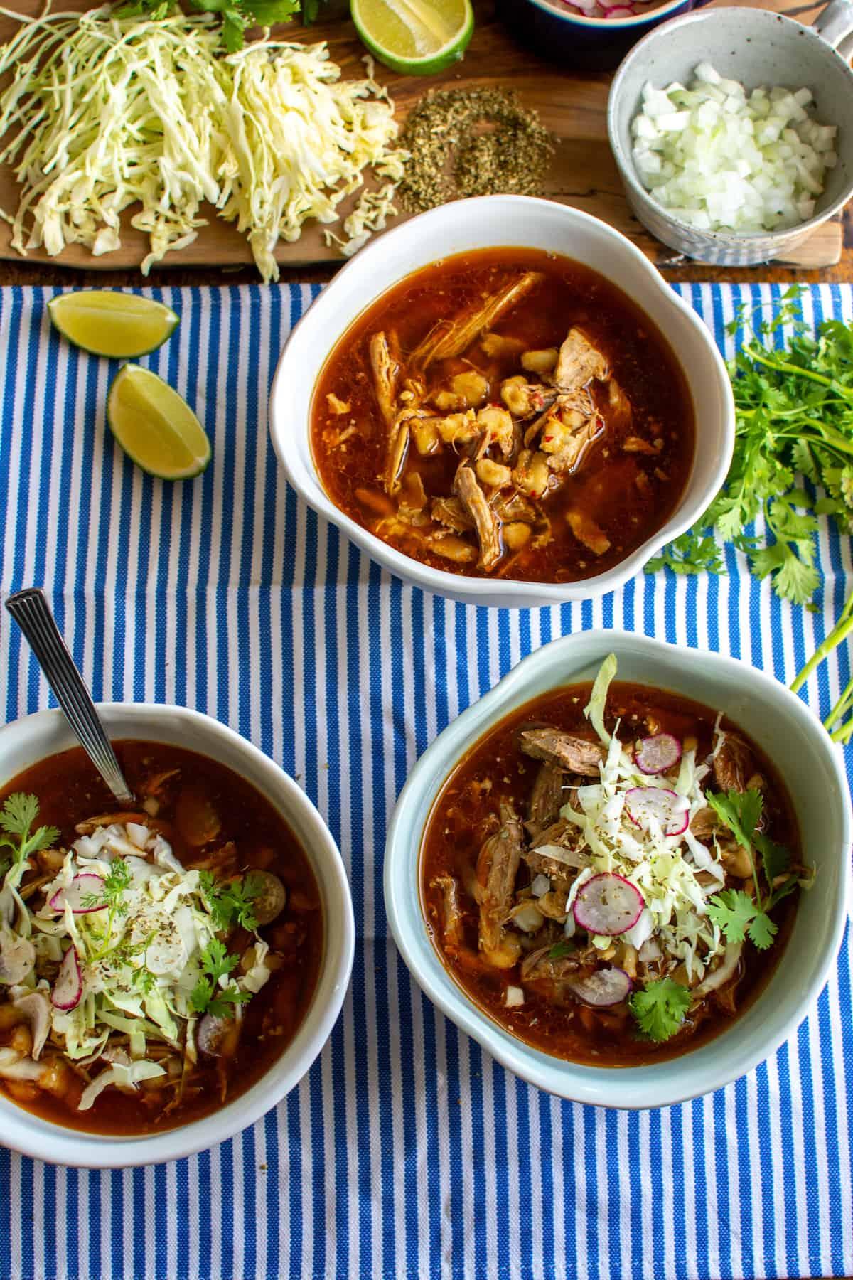 The Best Pork Pozole Recipe {Pork and Hominy Stew}