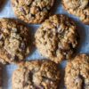 Whole wheat chocolate oat cookies