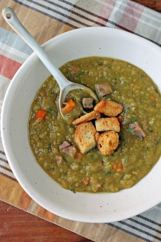 carbs in split pea and ham soup