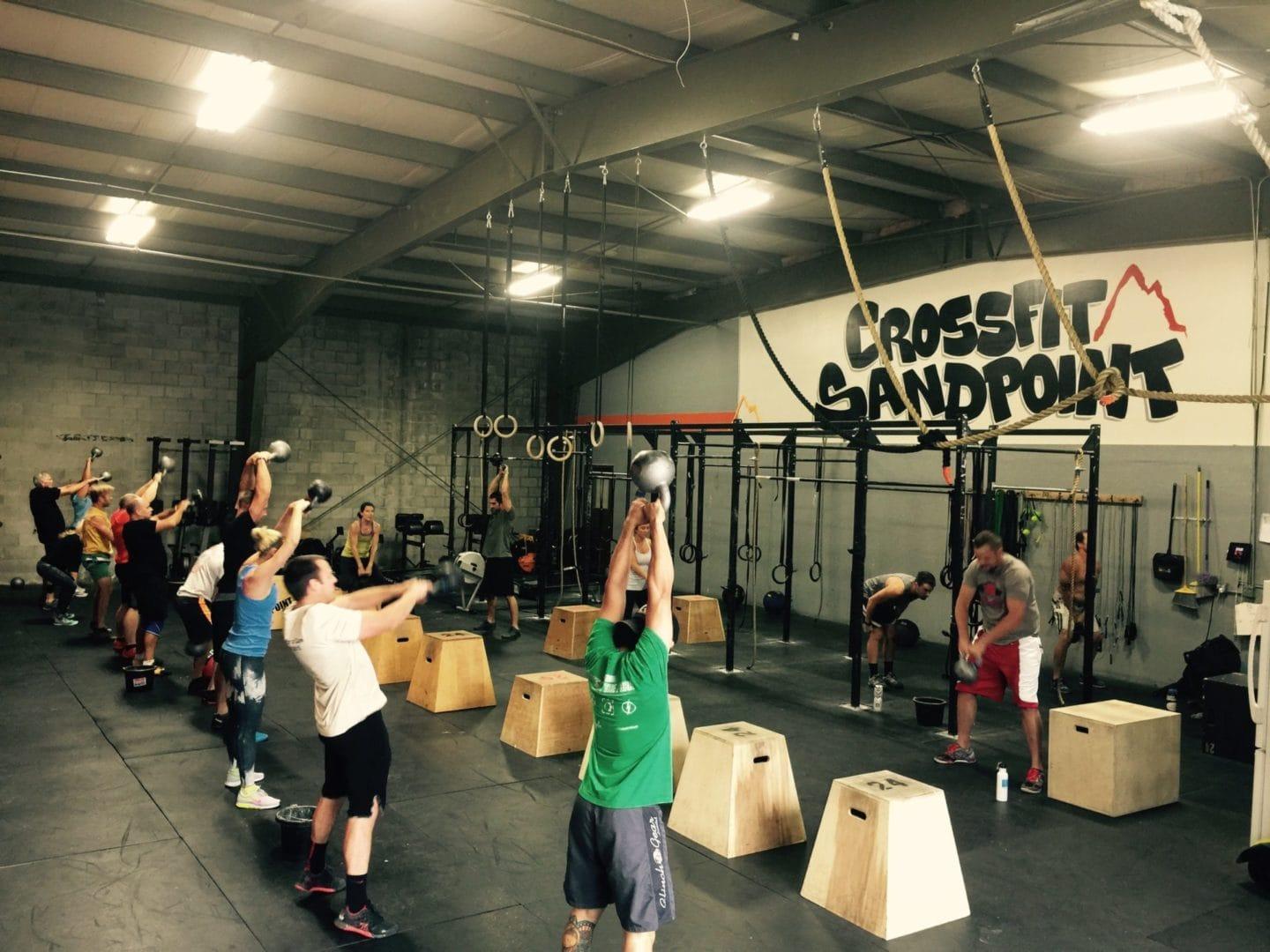 crossfit workout with wall balls