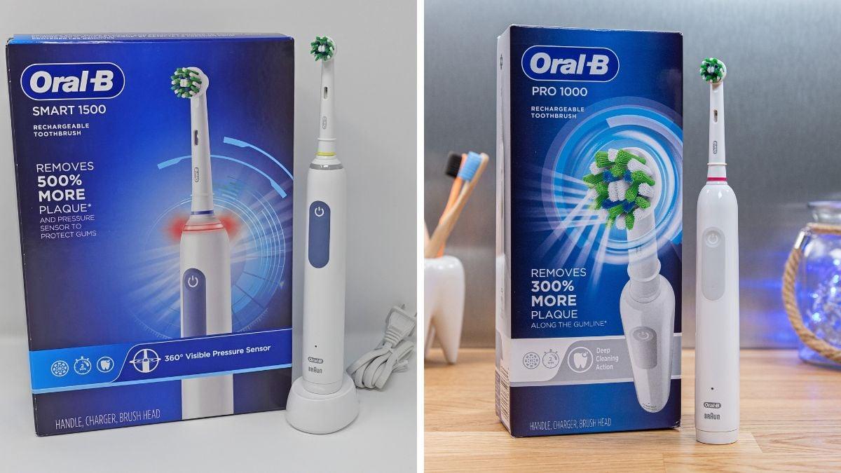 difference between oral b 1000 and 1500