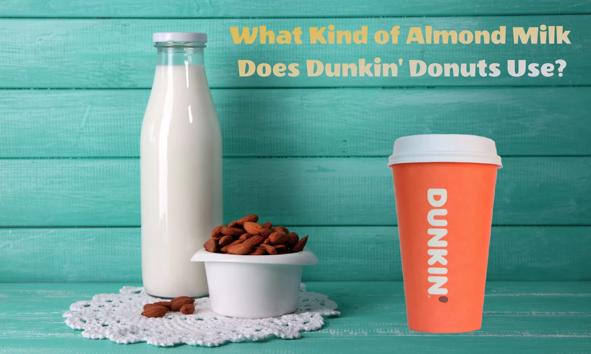 dunkin donuts almond milk nutrition