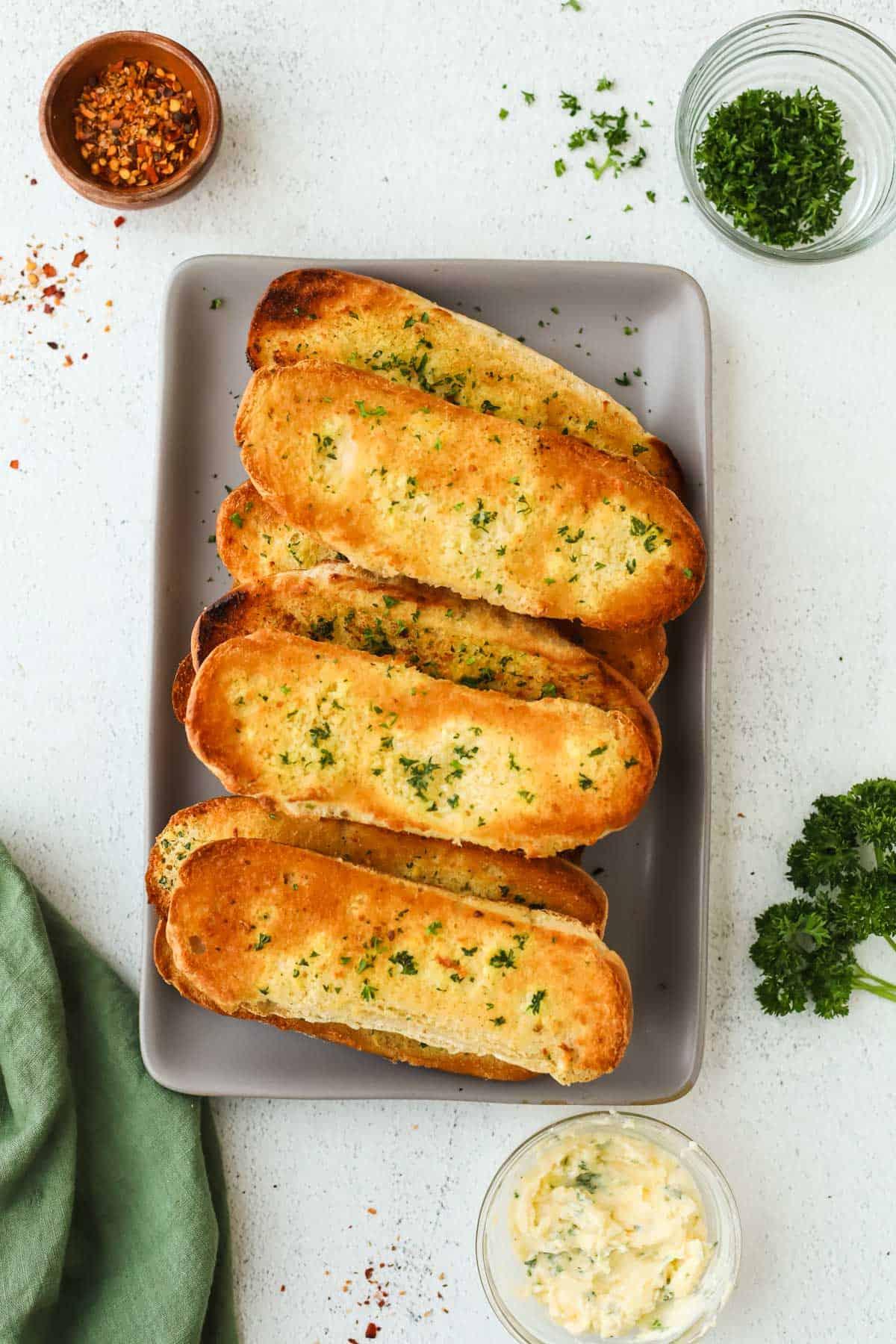 Hot Dog Bun Garlic Bread