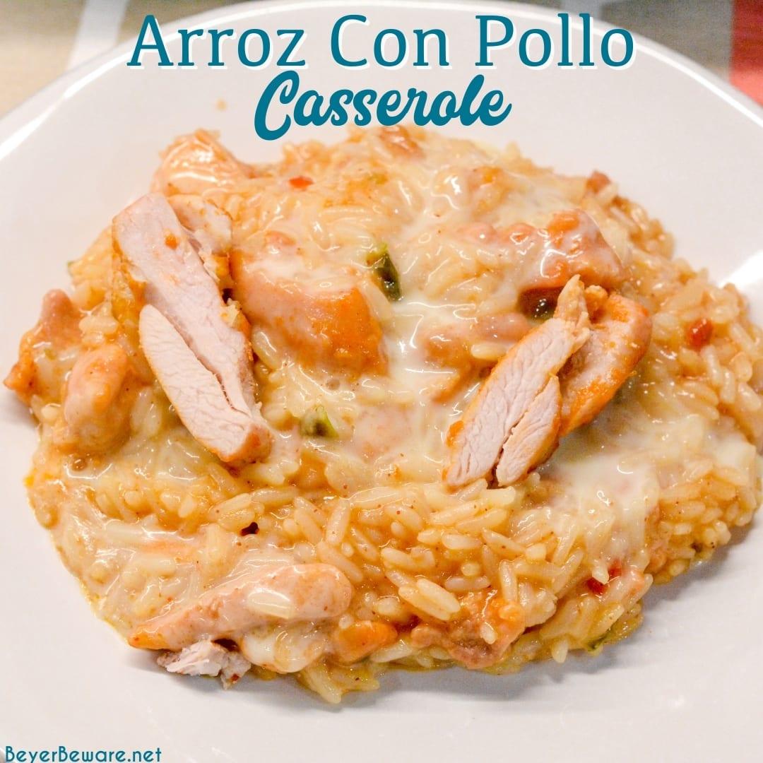 how many calories are in arroz con pollo