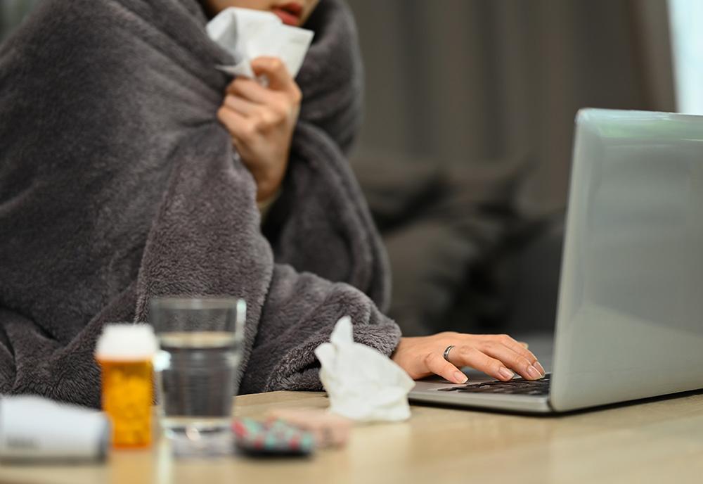 how to be productive while sick