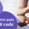 Right wrist pain ICD-10 code