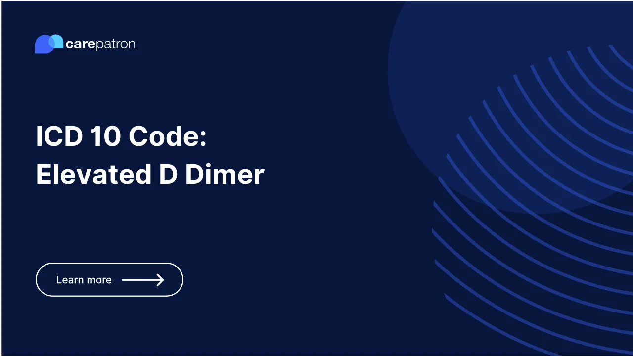 icd 10 elevated d-dimer