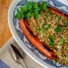 Easy as a Walk in the Park: Warm Lentils and Turkey Kielbasa