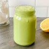 Lemon Ginger Spinach Banana Smoothie