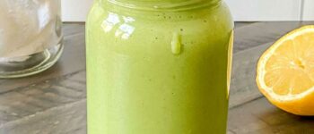 Lemon Ginger Spinach Banana Smoothie