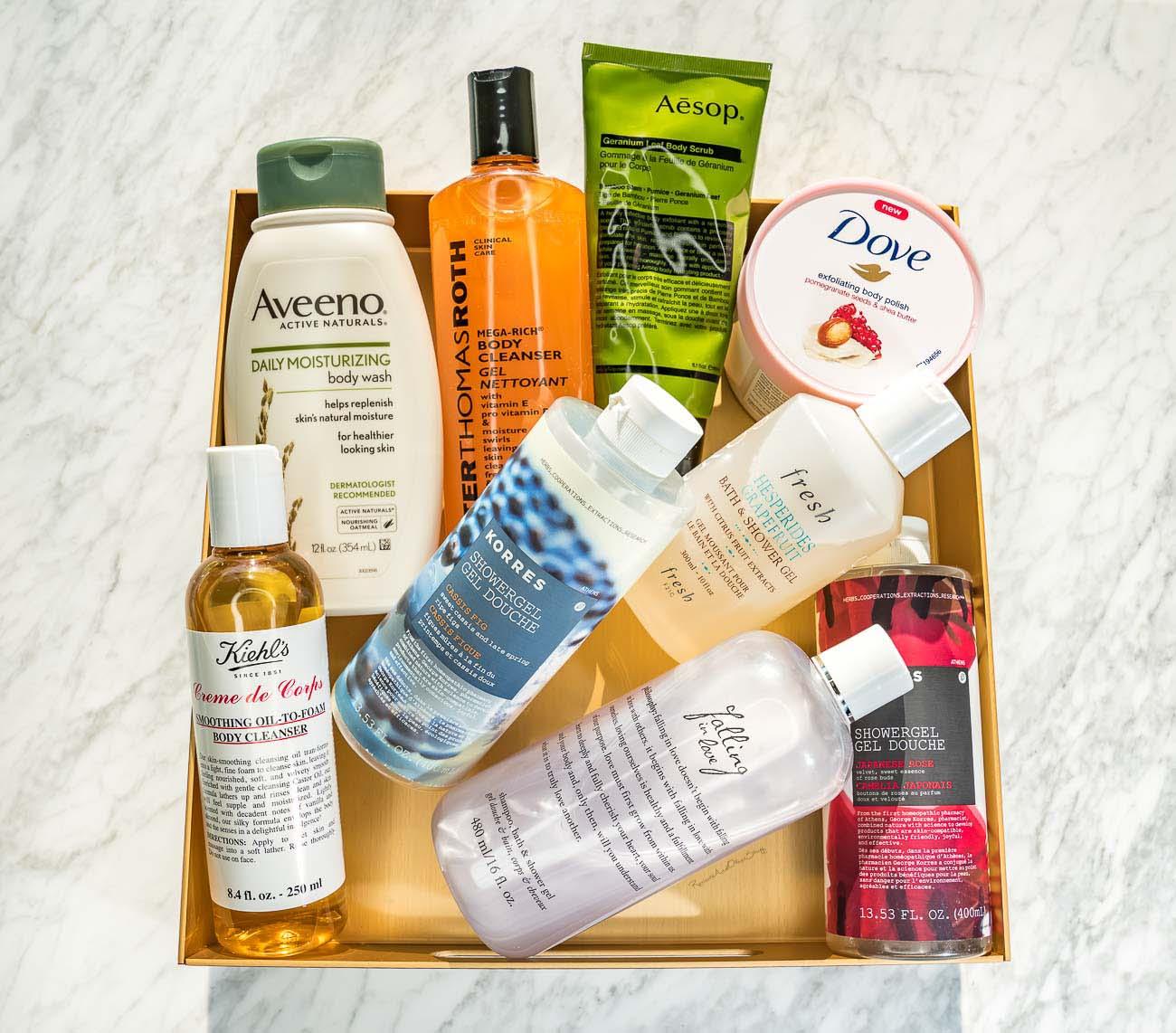 favorite body wash and shower gels