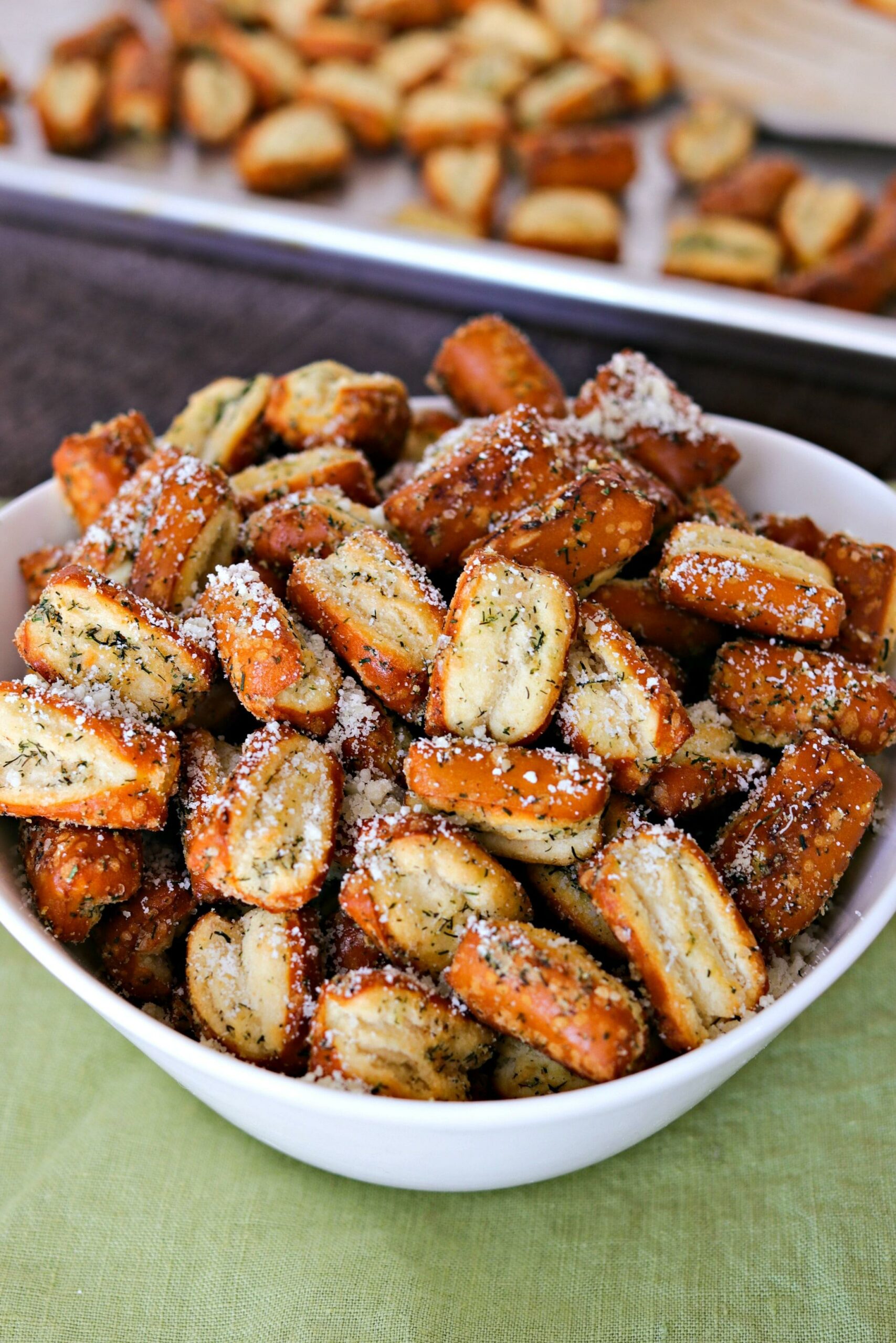 Easy Garlic Parmesan Pretzels