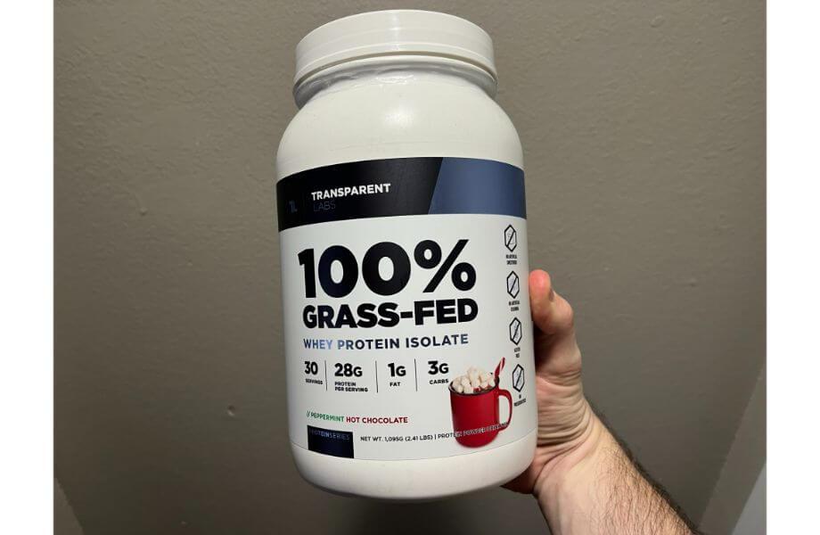 transparent labs grass-fed whey isolate