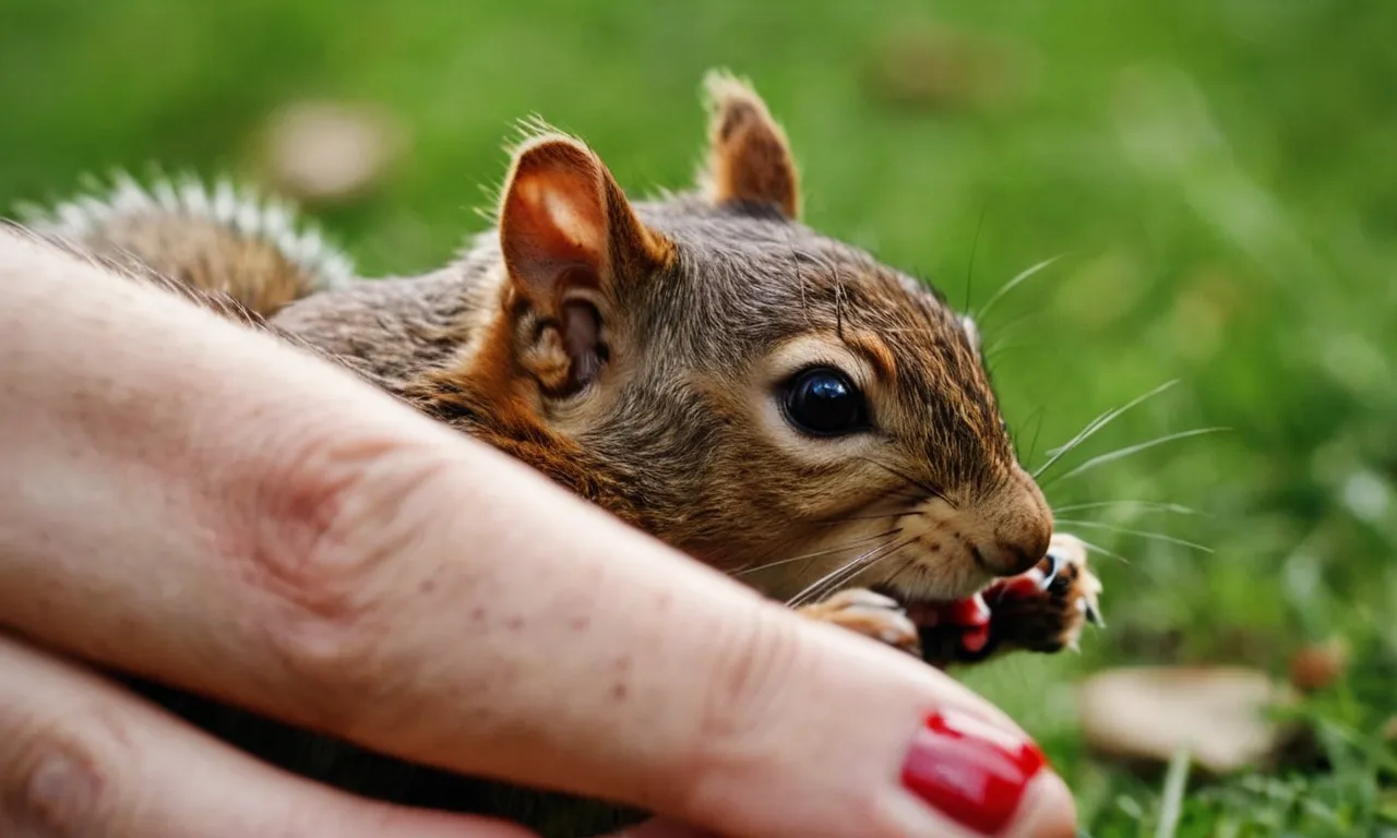 what to do if a squirrel scratches you