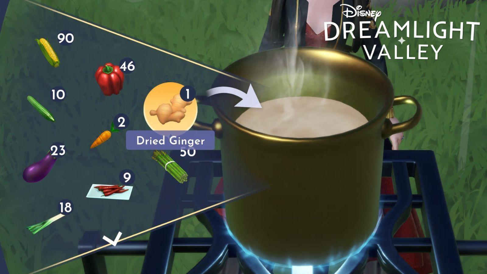 where do i get dried ginger in dreamlight valley