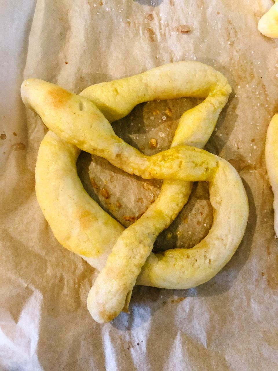 Gluten Free Sourdough Soft Pretzels