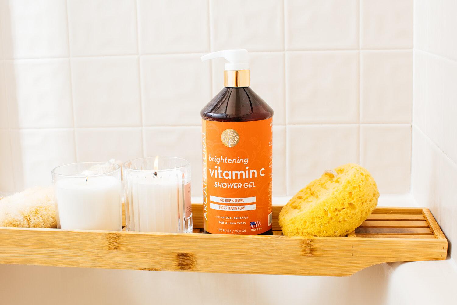 arganatural brightening vitamin c shower gel