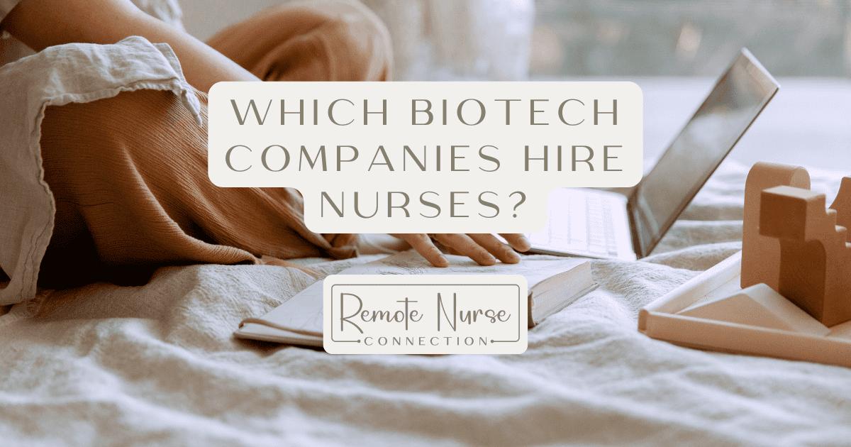 biotech jobs for nurses remote