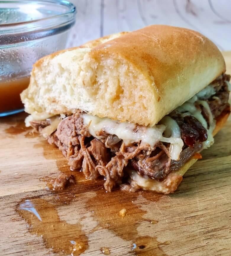 calories in a french dip sandwich