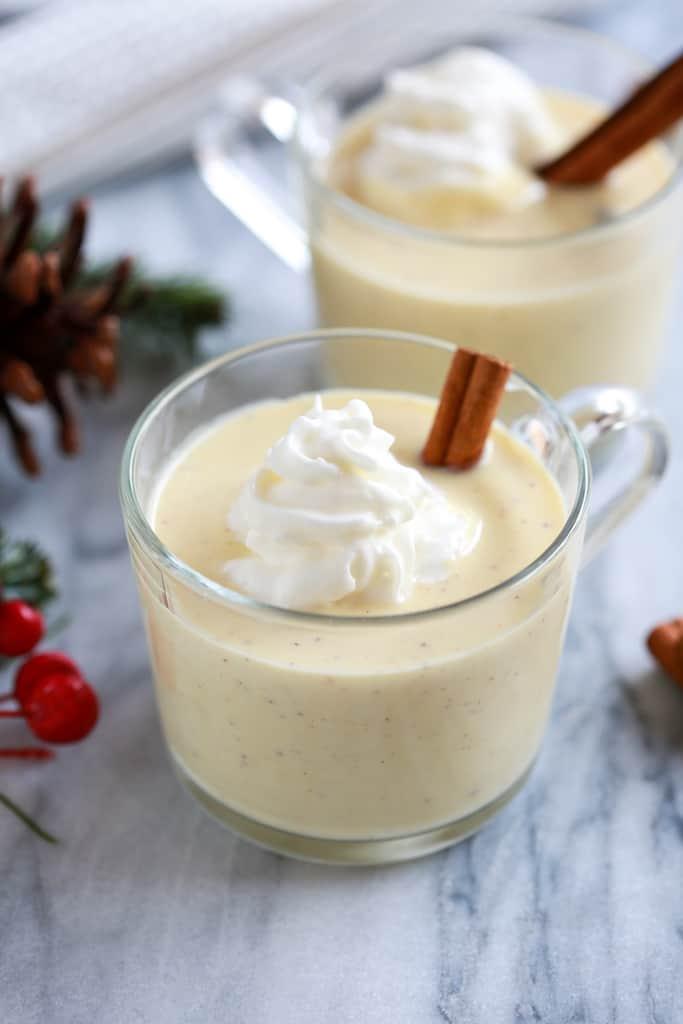 calories in eggnog with alcohol