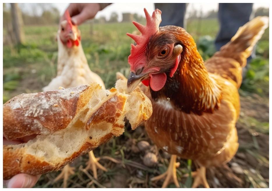 can chickens have garlic bread