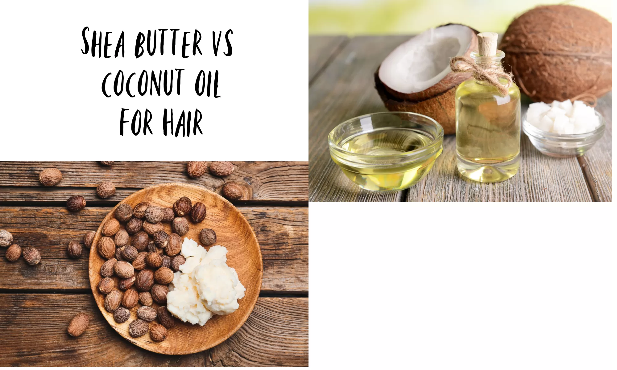 coconut oil vs shea butter for hair