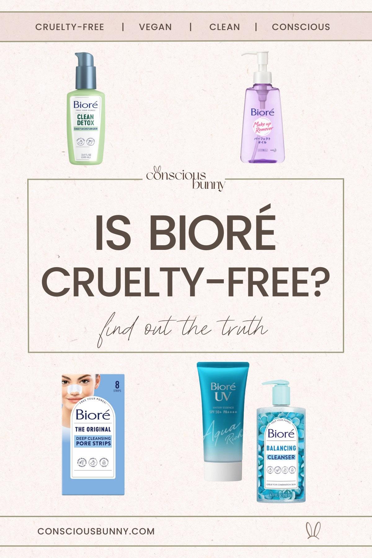 does biore test on animals