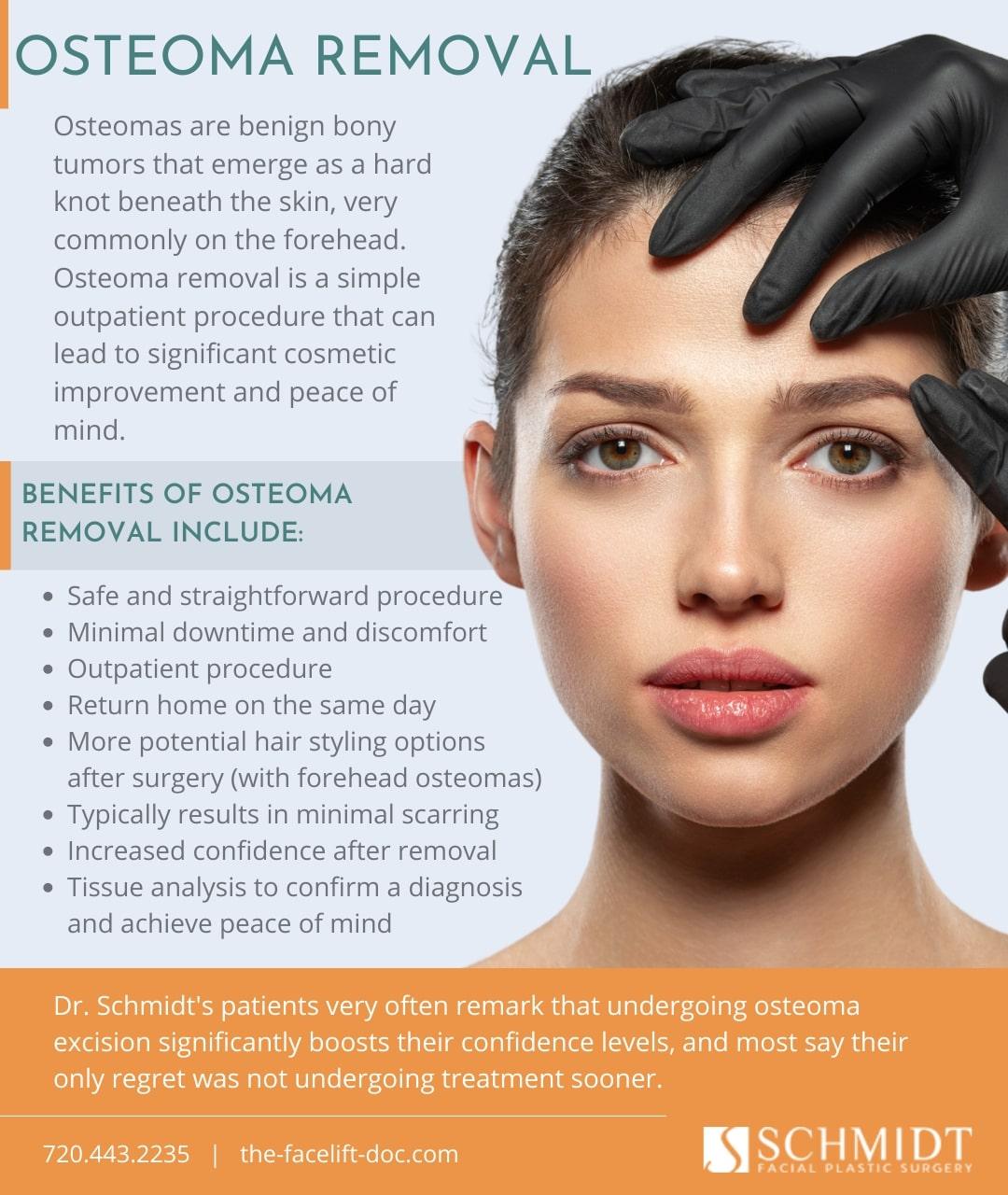 forehead osteoma removal covered by insurance