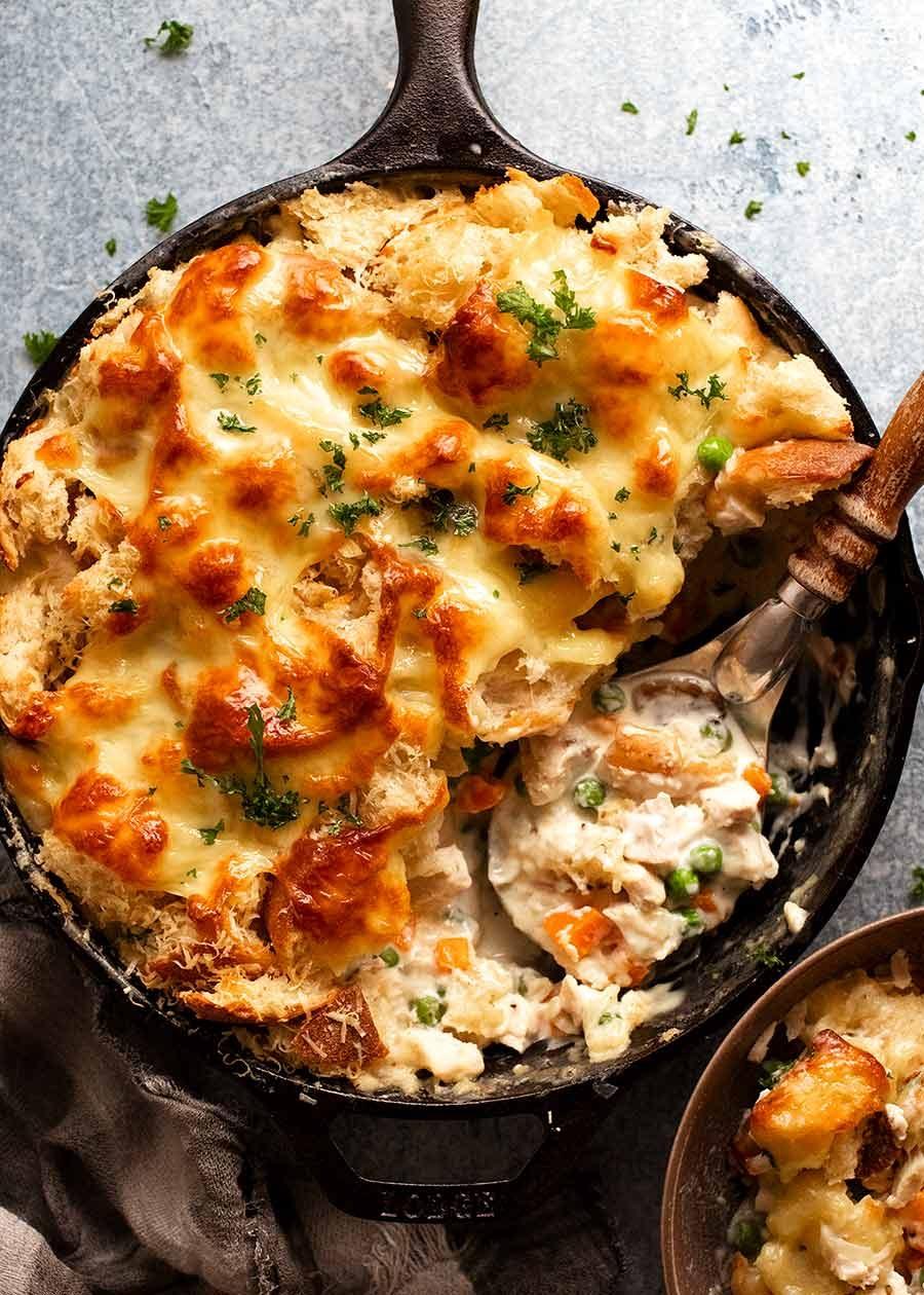 garlic bread chicken pot pie