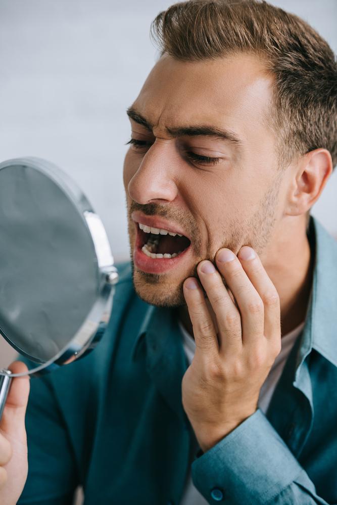 hole in tooth from grinding