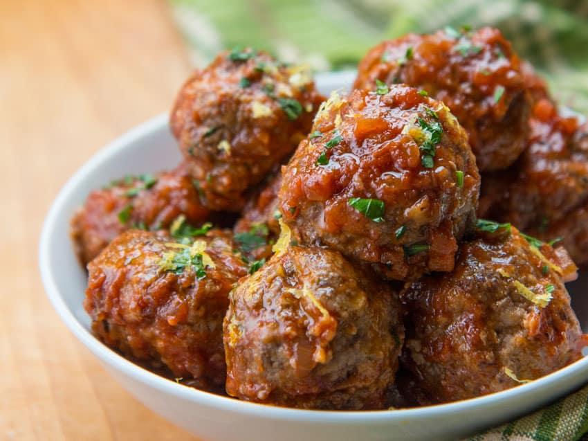 how many calories are in one meatball