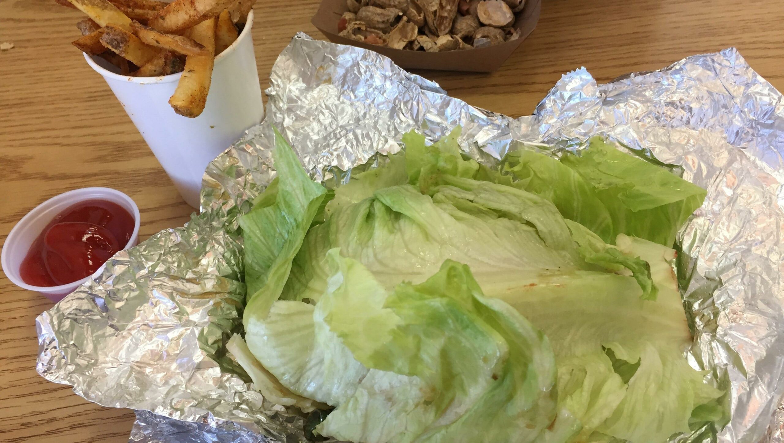 Nix bun for Five Guys' almost guilt-free lettuce burger