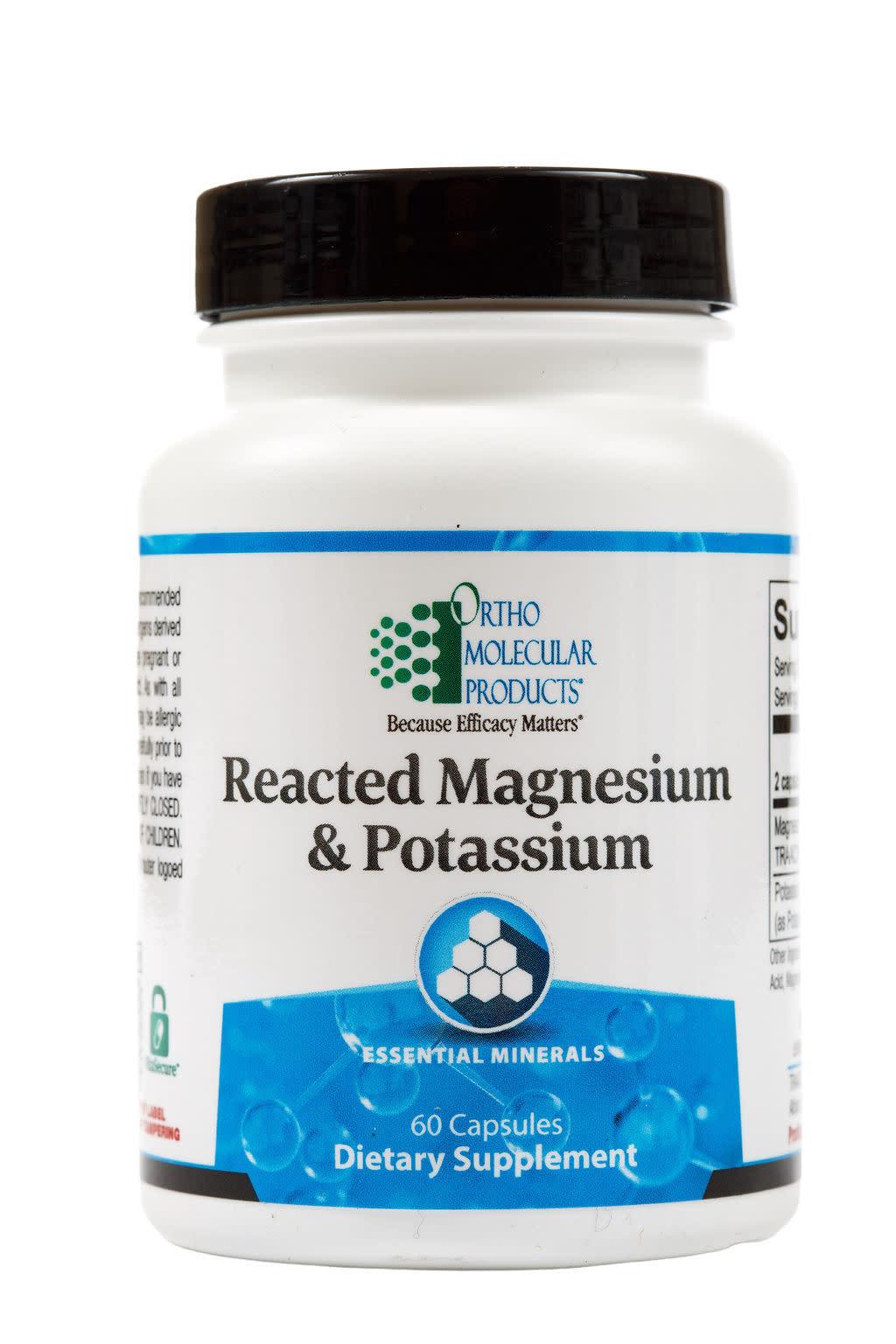 ortho molecular products - reacted magnesium & potassium - 60 capsules