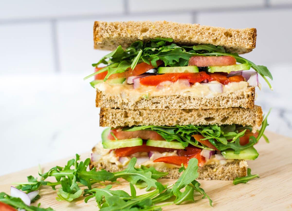 panera mediterranean veggie sandwich nutrition