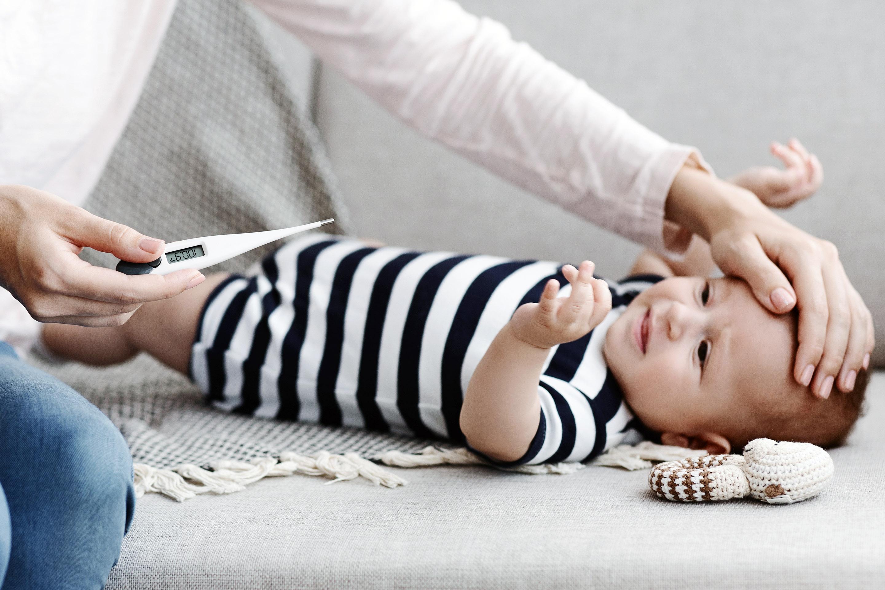 spinal tap on newborn with fever