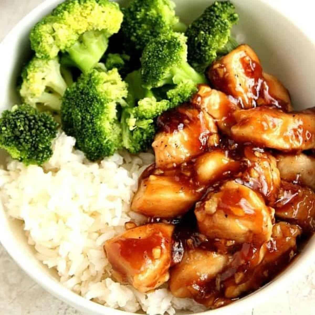 teriyaki chicken broccoli bowl panera