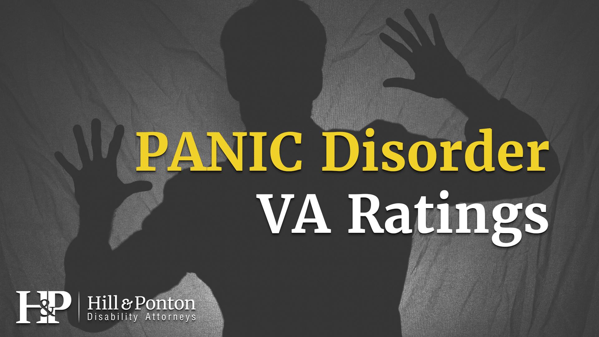 va rating for panic attacks