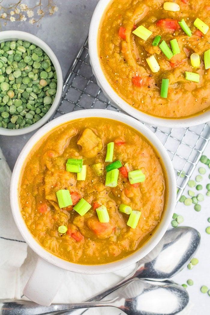 vegetarian split pea soup nutrition