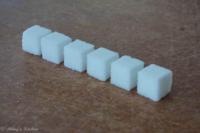 what does 70g of sugar look like