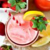 Strawberry Coconut Water Lemonade