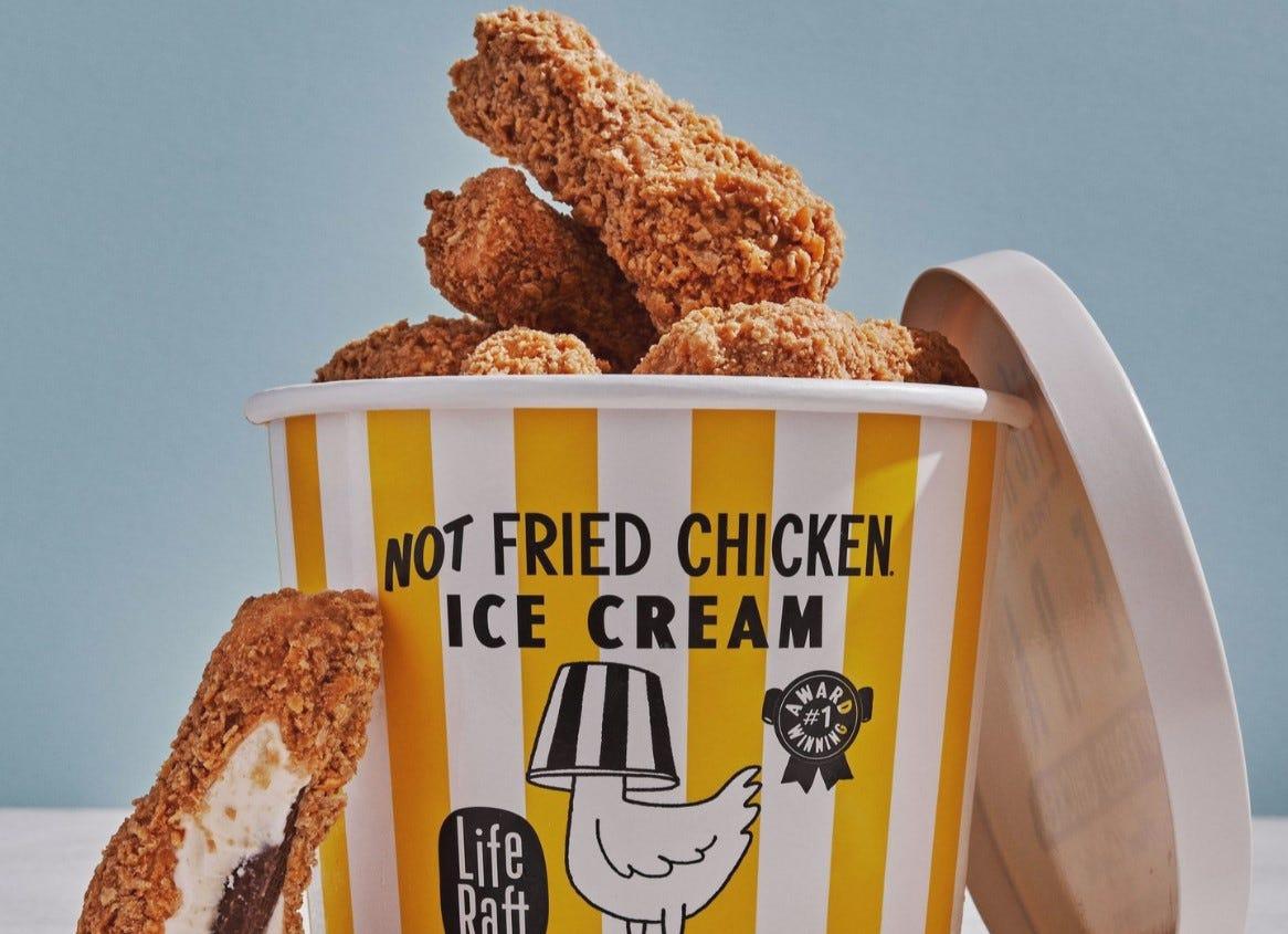 Not Fried Chicken ice cream is the latest trending treat. You can try it, but it'll cost you