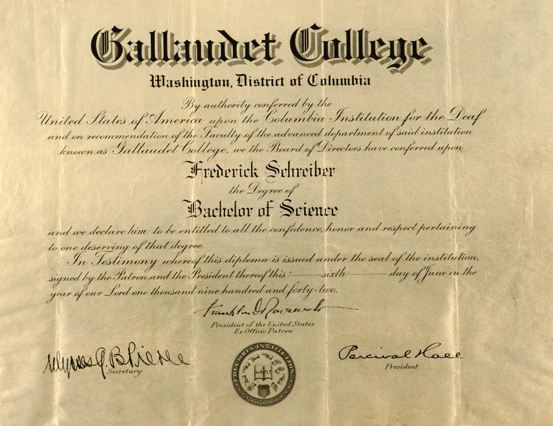 Gallaudet University Wants Its Diplomas Back